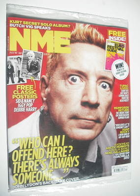 NME magazine - John Lydon cover (28 April 2012)