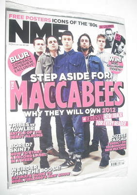 NME magazine - Maccabees cover (14 January 2012)