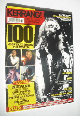 Kerrang magazine - Kurt Cobain cover (18 October 2003 - Issue 977)