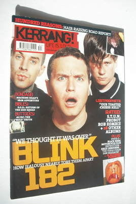 Kerrang magazine - Blink 182 cover (1 November 2003 - Issue 979)