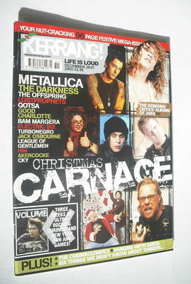 Kerrang magazine - Christmas Carnage cover (20-27 December 2003 - Issue 986)