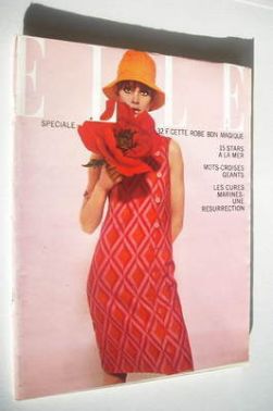 French Elle magazine - 17 June 1965 - Jean Shrimpton cover