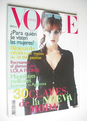 <!--1995-08-->Vogue Espana magazine - August 1995 - Michelle Behennah cover
