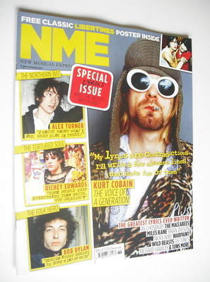 NME magazine - Kurt Cobain cover (8 September 2012)