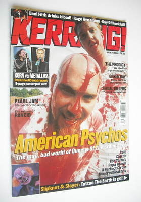Kerrang magazine - Queens Of The Stone Age cover (29 July 2000 - Issue 812)