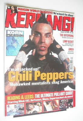 Kerrang magazine - Red Hot Chili cover (26 August 2000 - Issue 816)