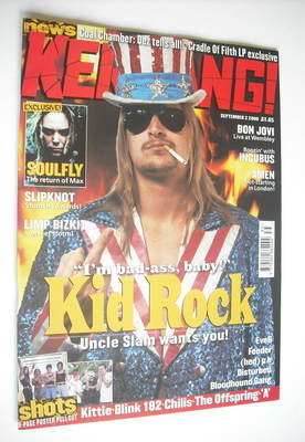 Kerrang magazine - Kid Rock cover (2 September 2000 - Issue 817)