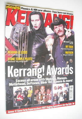 Kerrang magazine - Kerrang Awards cover (9 September 2000 - Issue 818)