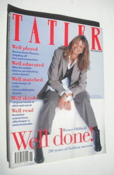 Tatler magazine - November 1993 - Serena Scott Thomas cover