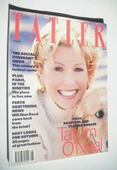 Tatler magazine - August 1993 - Tatum O'Neal cover