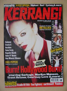 Kerrang magazine - Shirley Manson cover (20 November 1999 - Issue 777)