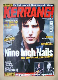 Kerrang magazine - Trent Reznor cover (11 December 1999 - Issue 780)