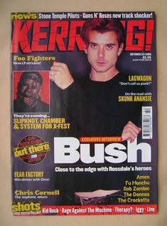 Kerrang magazine - Gavin Rossdale cover (23 October 1999 - Issue 773)