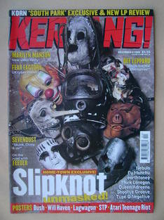 Kerrang magazine - Slipknot cover (6 November 1999 - Issue 775)