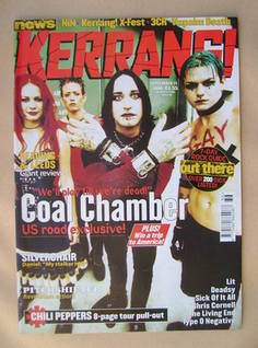 Kerrang magazine - Coal Chamber cover (11 September 1999 - Issue 767)