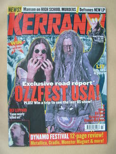 Kerrang magazine - Ozzfest USA! cover (12 June 1999 - Issue 754)