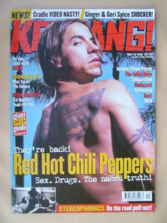 <!--1999-05-22-->Kerrang magazine - Anthony Kiedis cover (22 May 1999 - Iss
