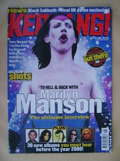 <!--1999-07-24-->Kerrang magazine - Marilyn Manson cover (24 July 1999 - Is