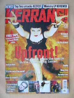 <!--1999-06-05-->Kerrang magazine - Tairrie B cover (5 June 1999 - Issue 75