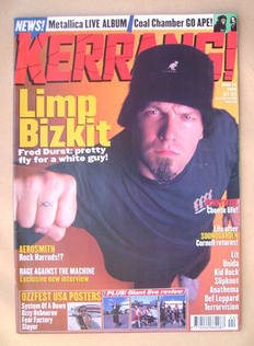 Kerrang magazine - Fred Durst cover (19 June 1999 - Issue 755)