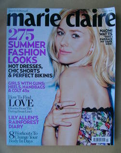 British Marie Claire magazine - July 2010 - Naomi Watts cover