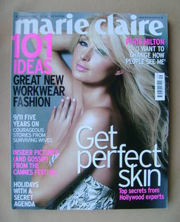 British Marie Claire magazine - September 2006 - Paris Hilton cover