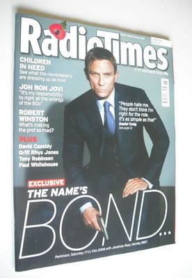 Radio Times magazine - Daniel Craig cover (11-17 November 2006)