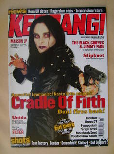 Kerrang magazine - Dani Filth cover (13 November 1999 - Issue 776)