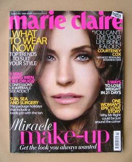 British Marie Claire magazine - February 2009 - Courteney Cox cover