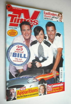 TV Times magazine - The Bill cover (8-14 November 2008)