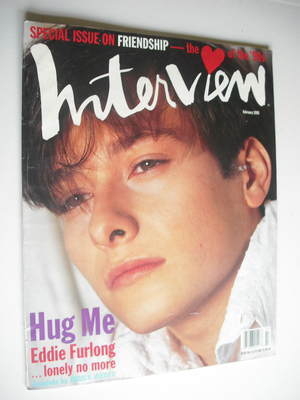 <!--1995-02-->Interview magazine - February 1995 - Eddie Furlong cover