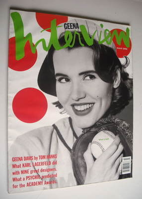 <!--1992-03-->Interview magazine - March 1992 - Geena Davis cover