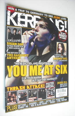 <!--2010-03-20-->Kerrang magazine - You Me At Six cover (20 March 2010 - Is