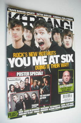 Kerrang magazine - You Me At Six cover (4 October 2008 - Issue 1230)