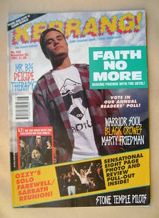 Kerrang magazine - Mike Patton cover (28 November 1992 - Issue 420)