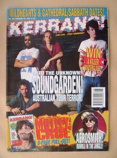 Kerrang magazine - Soundgarden cover (12 February 1994 - Issue 481)