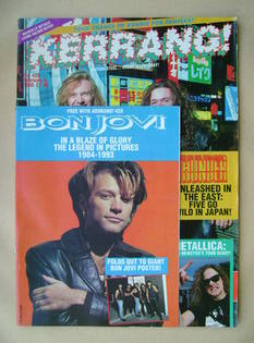 <!--1993-02-06-->Kerrang magazine - Thunder cover (6 February 1993 - Issue 