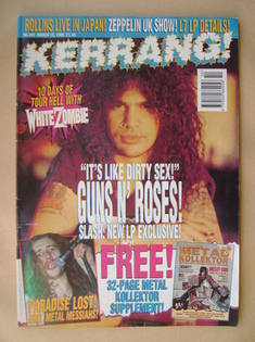 Kerrang magazine - Slash cover (12 March 1994 - Issue 485)