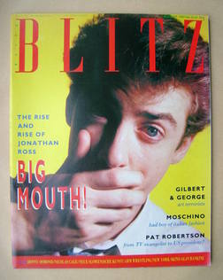 <!--1987-08-->Blitz magazine - August 1987 - Jonathan Ross cover