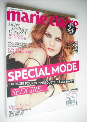 France Marie Claire magazine - Vanessa Paradis cover (September 2012)