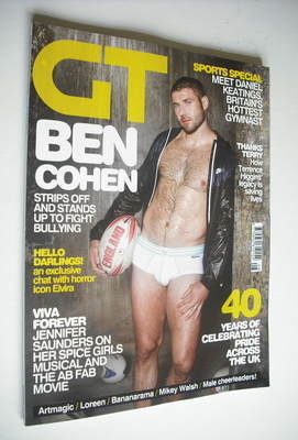 Gay Times magazine - Ben Cohen cover (August 2012)