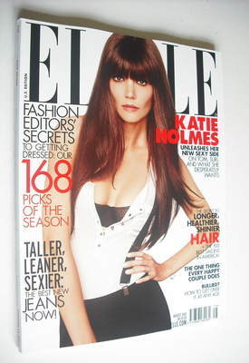 <!--2012-08-->US Elle magazine - August 2012 - Katie Holmes cover