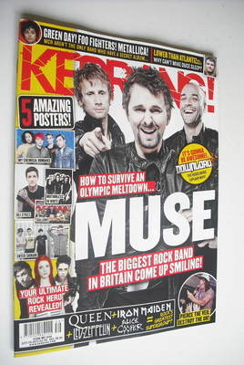 Kerrang magazine - Muse cover (29 September 2012 - Issue 1434)