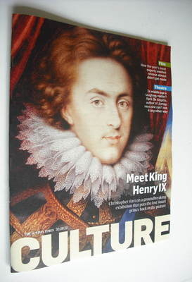 Culture magazine - Meet King Henry IX cover (30 September 2012)