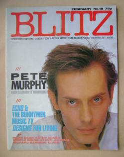 Blitz magazine - February 1984 - Pete Murphy cover (No. 18)