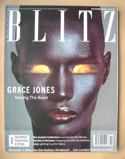 Blitz magazine - November 1989 - Grace Jones cover