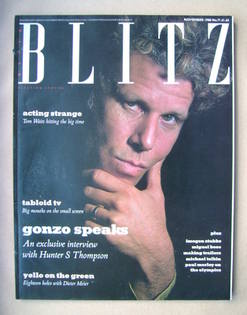 Blitz magazine - November 1988 - Tom Waits cover