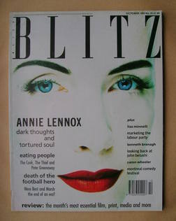 Blitz magazine - October 1989 - Annie Lennox cover