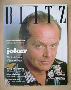 Blitz magazine - December 1988 - Jack Nicholson cover