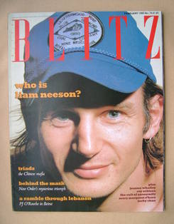 Blitz magazine - February 1989 - Liam Neeson cover